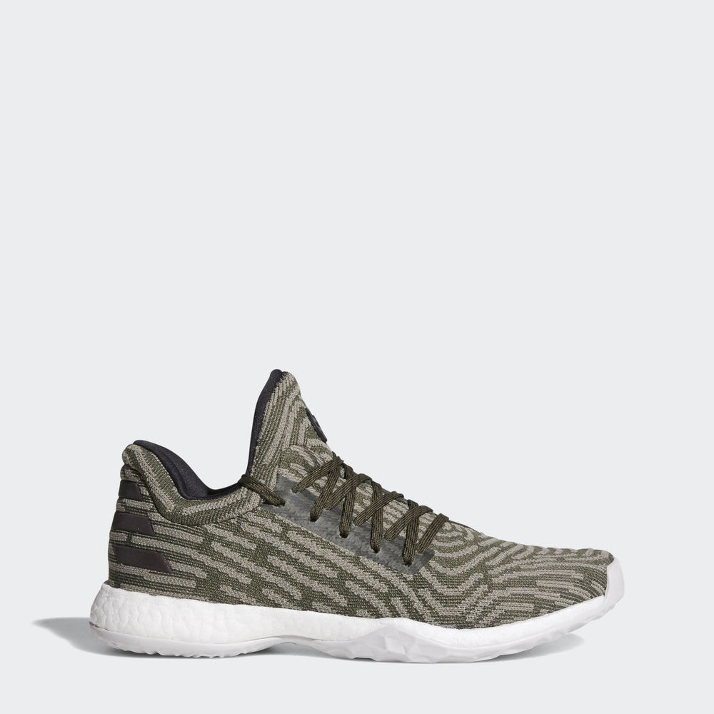 Adidas Harden Vol. 1 Ls Primeknit - παπουτσια μπασκετ ανδρικα - Πρασινο/Γκρι Πρασινο,Μέγεθος: EU 36